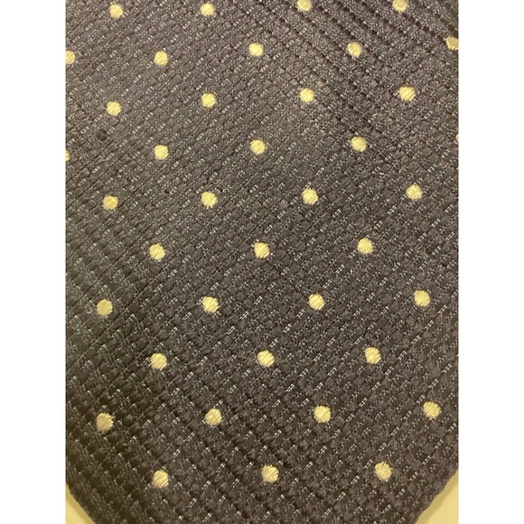 Donald J Trump Signature Collection Blue Polka Dot Silk Neck Tie 60"x 3-1/8” - Picture 2 of 6